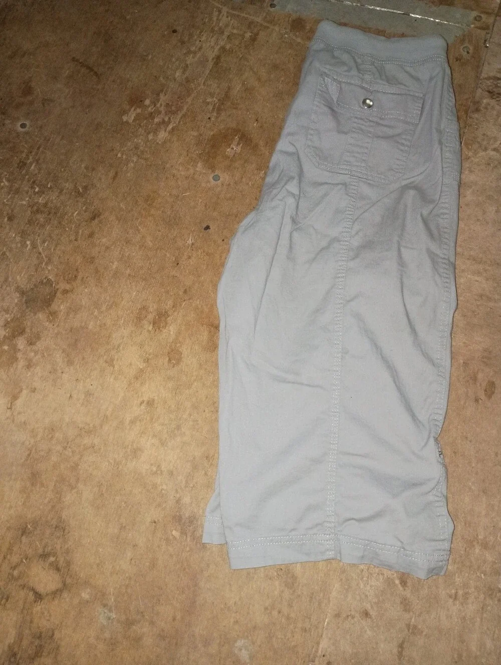 Hastings & Smith Roll Tab Hem Twill Cargo Capris Size 14